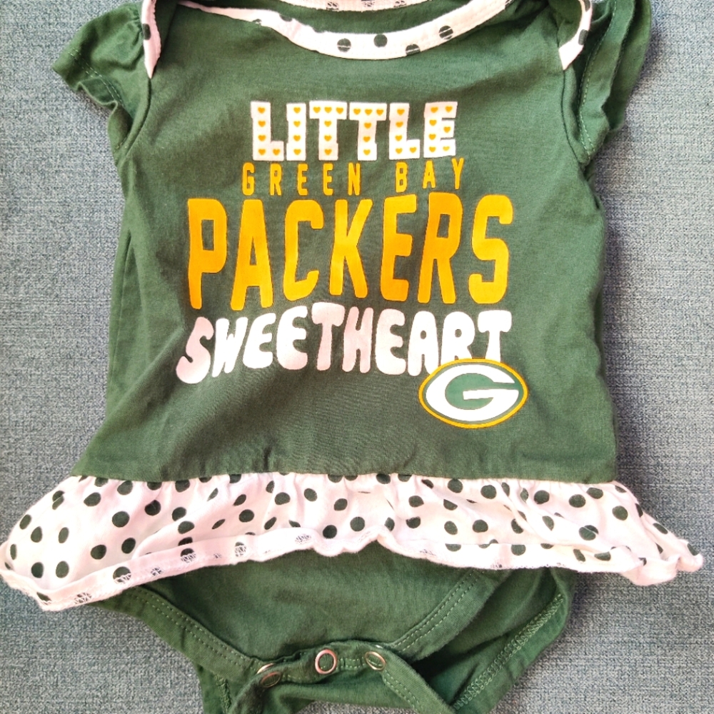 Baby girls Packers Onsie
